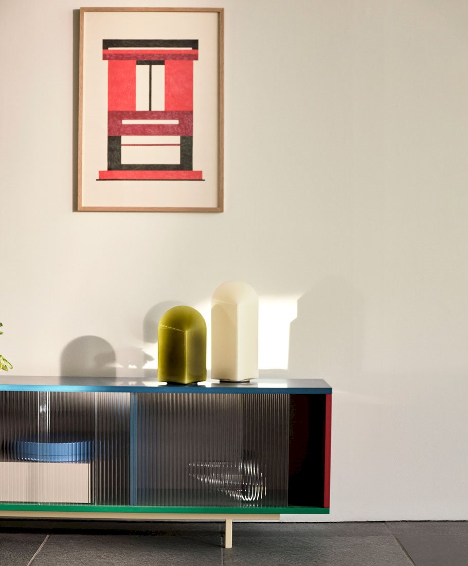 Colour Cabinet Floor L with glass doors / Parade...