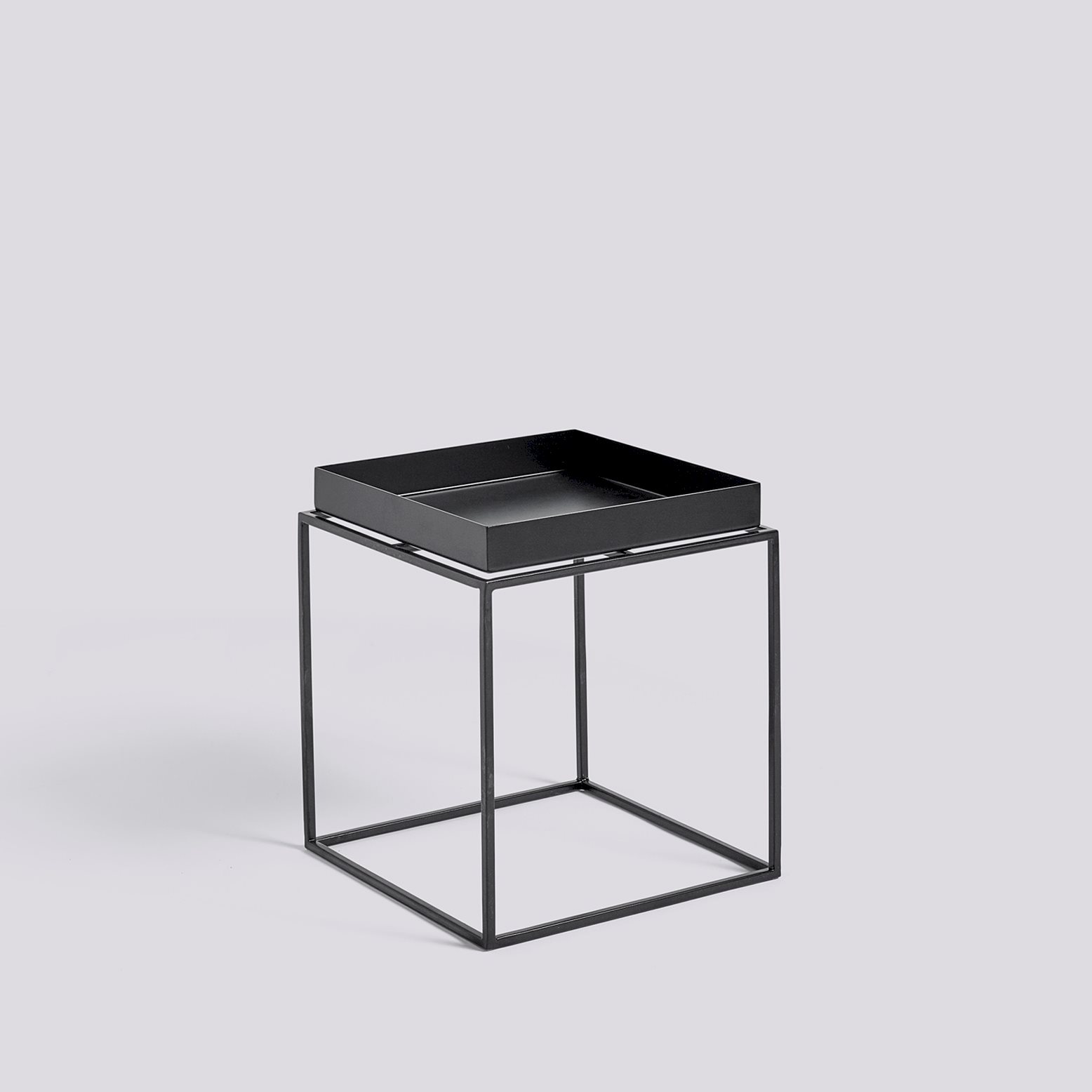 Tray Table-Small L30 x W30 x H34-Black powder coated steel