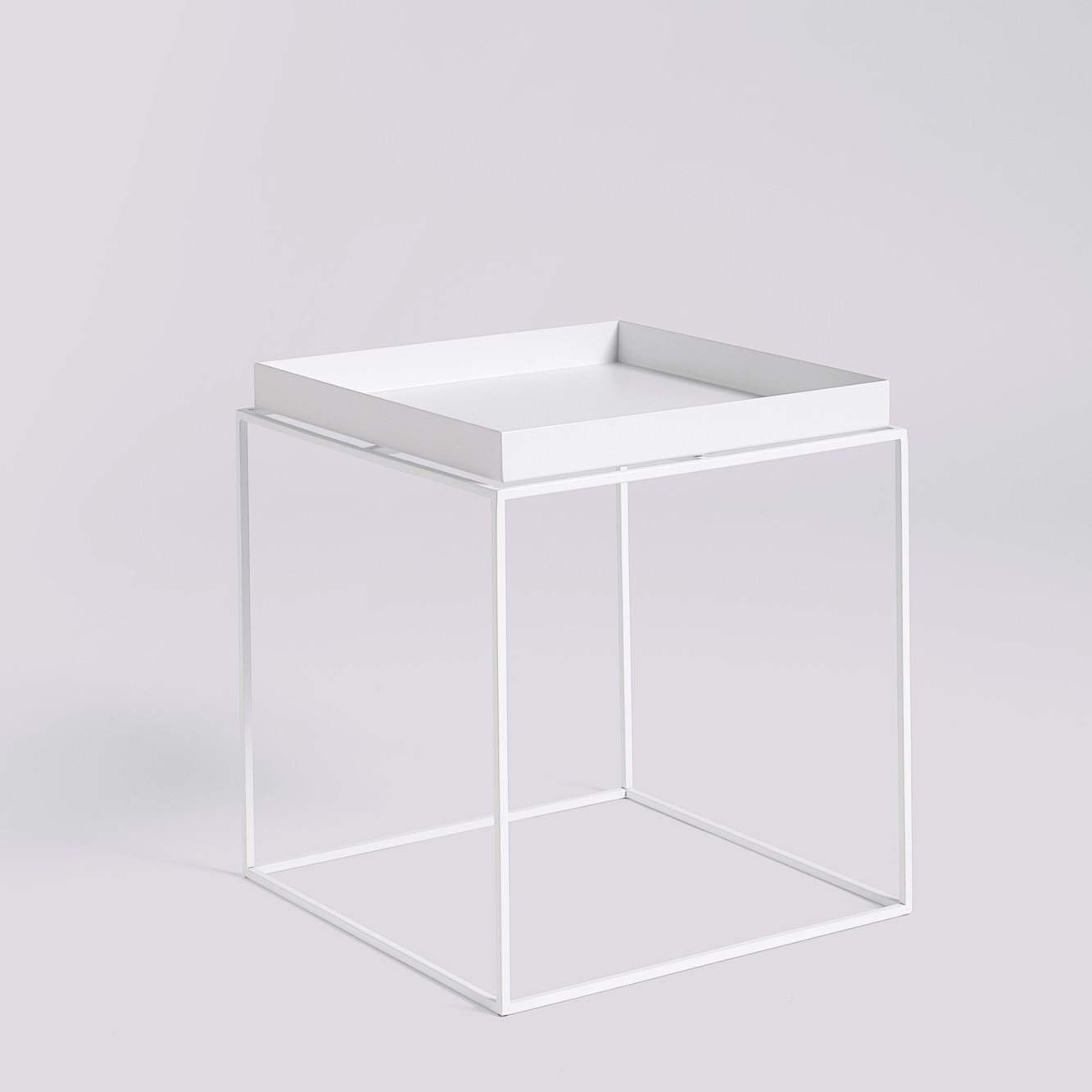Tray Table-Medium L40 x W40 x H44-White powder coated steel