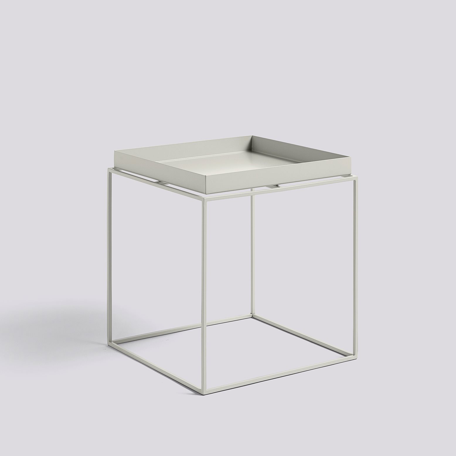 Tray Table-Medium L40 x W40 x H44-Warm grey powder coated steel