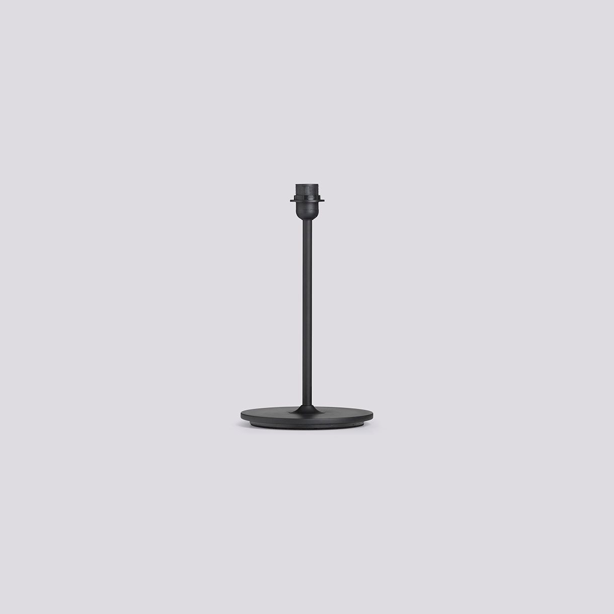 Common Table Lamp Base-Soft black powder coated steel base and stem
