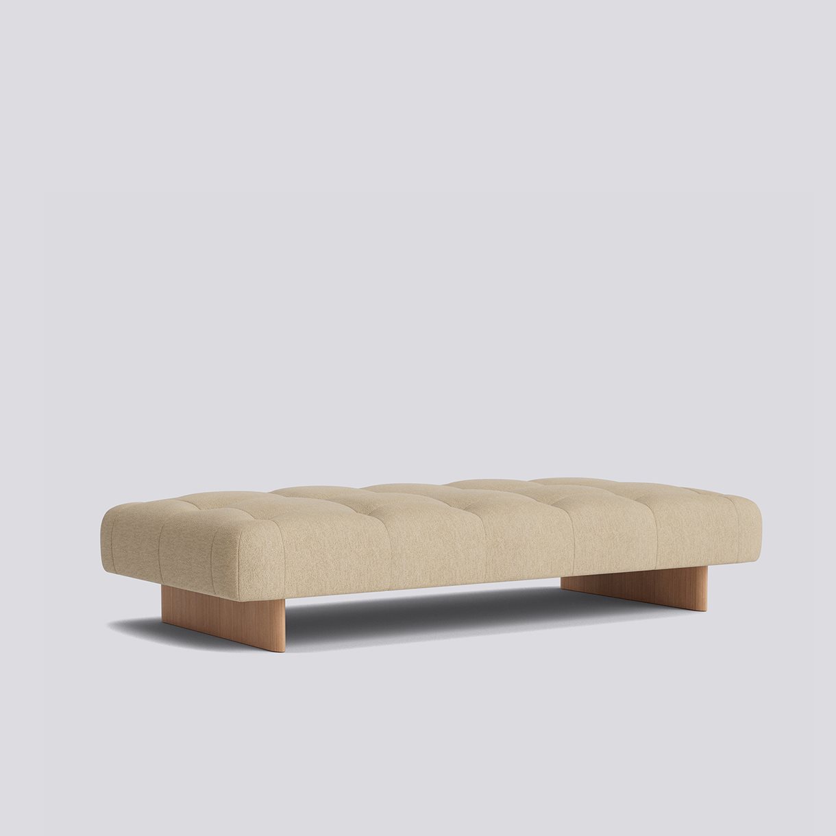 Quilton Lift Daybed Water-based lacquered oak base-Full upholstery-Turf-Sand