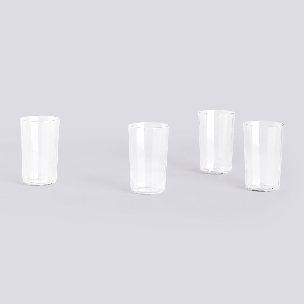 Angle Glass-Set of 4 Medium H10-Clear