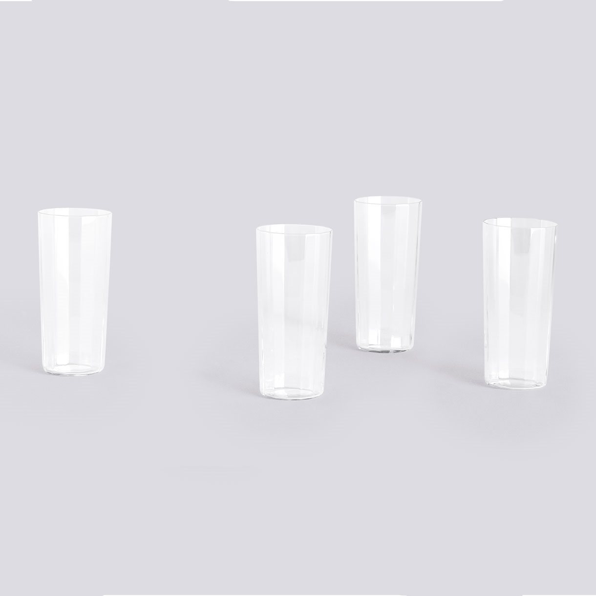 Angle Glass-Set of 4 Tall H13-Clear