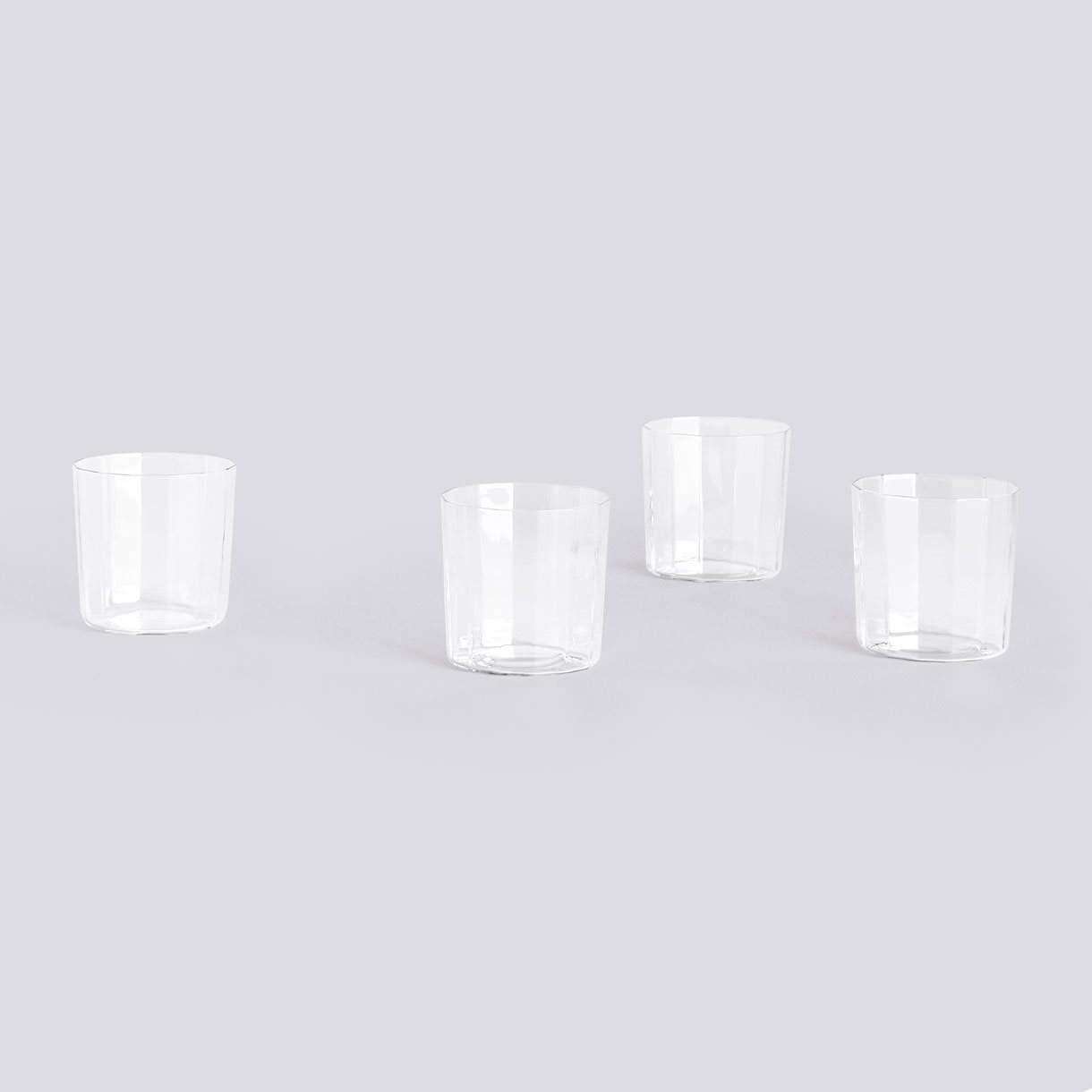 Angle Glass-Set of 4 Wide H7,5-Clear