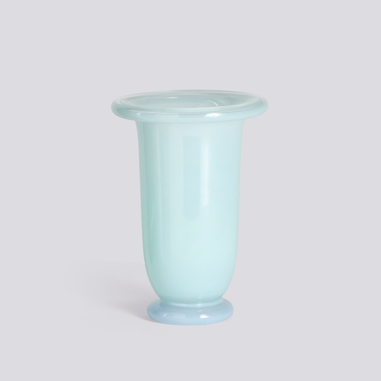 Empire Vase-Medium-Ice blue with light blue base