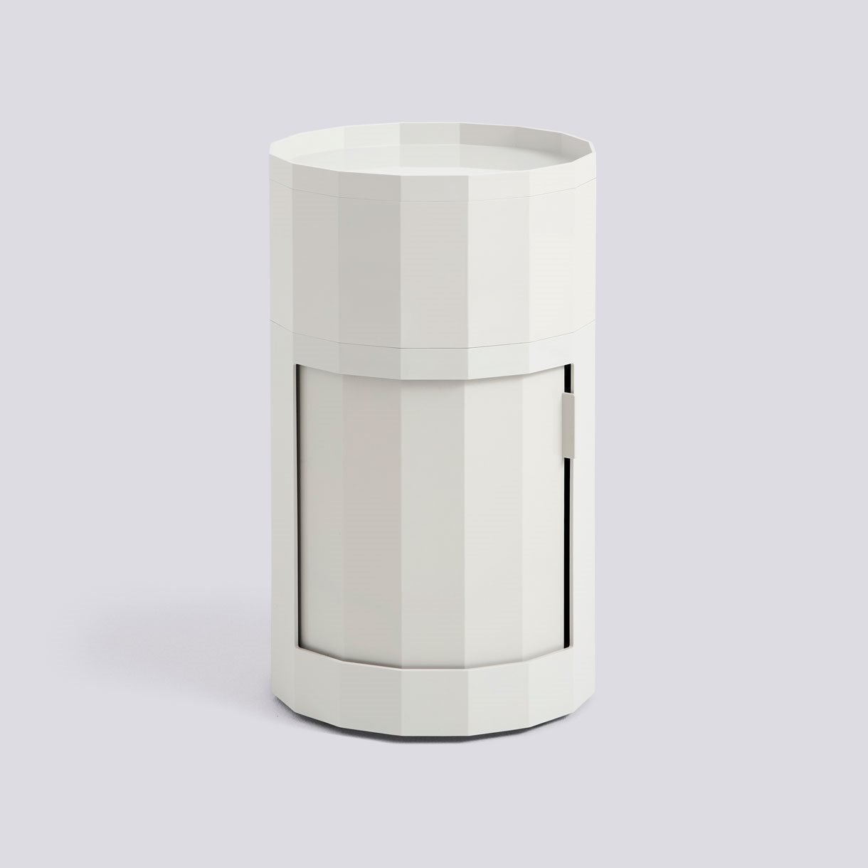 Facet Cabinet incl. feet and castors High-Misty grey