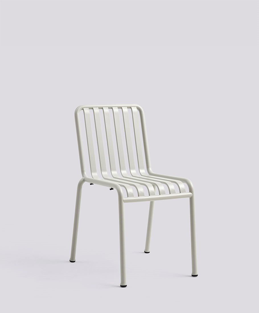 Palissade Chair-Sky grey powder coated steel