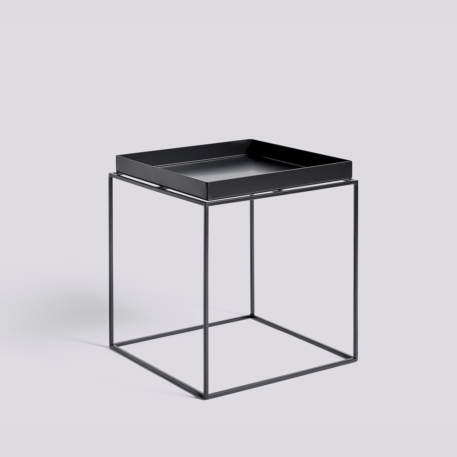 Tray Table-Medium L40 x W40 x H44-Black powder coated steel