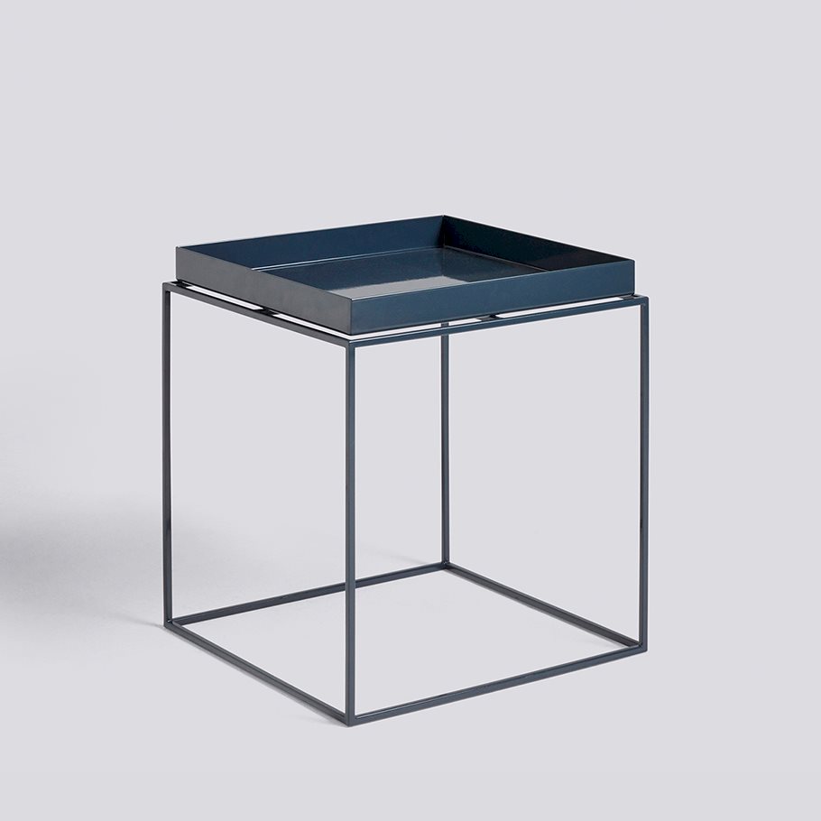 Tray Table-Medium L40 x W40 x H44-Deep blue high gloss powder coated steel