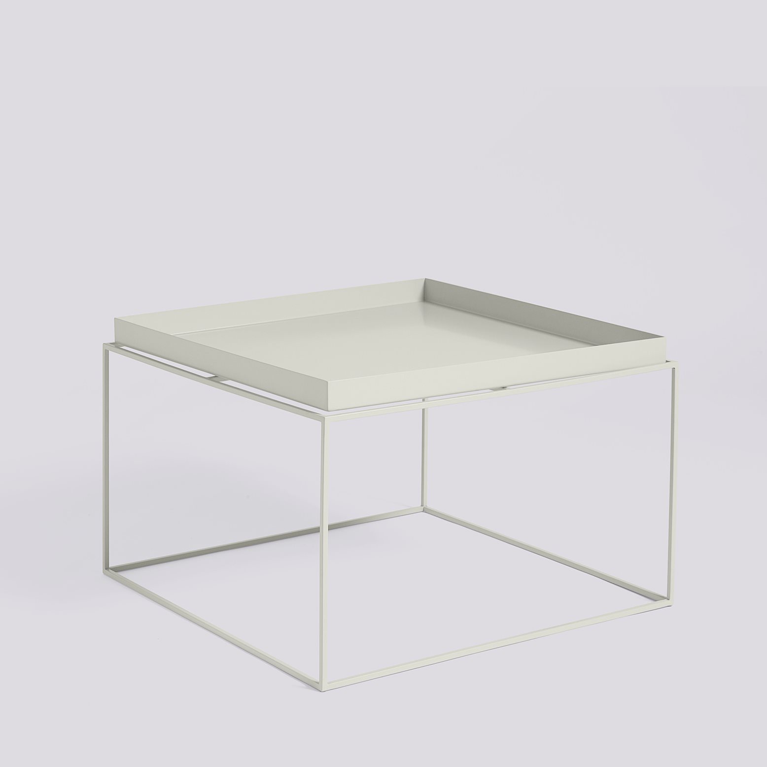 Tray Table-Coffee L60 x W60 x H39-Warm grey powder coated steel