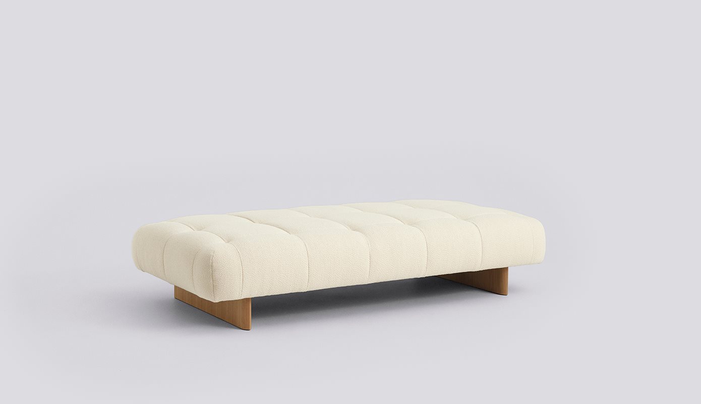 Quilton Lift Daybed Water-based lacquered oak base-Full upholstery-Flamiber-Cream A5