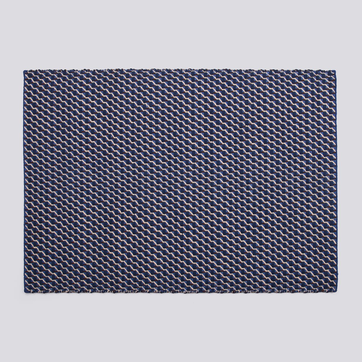 Channel Rug-140 x 200-Blue, white