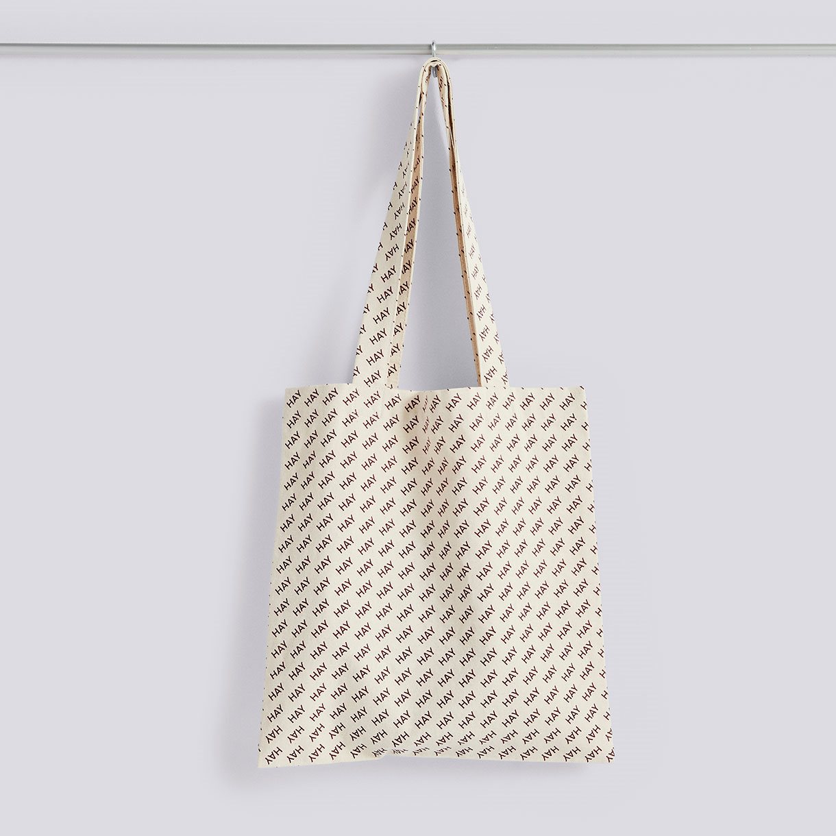 HAY Logo Tote Bag-Burgundy