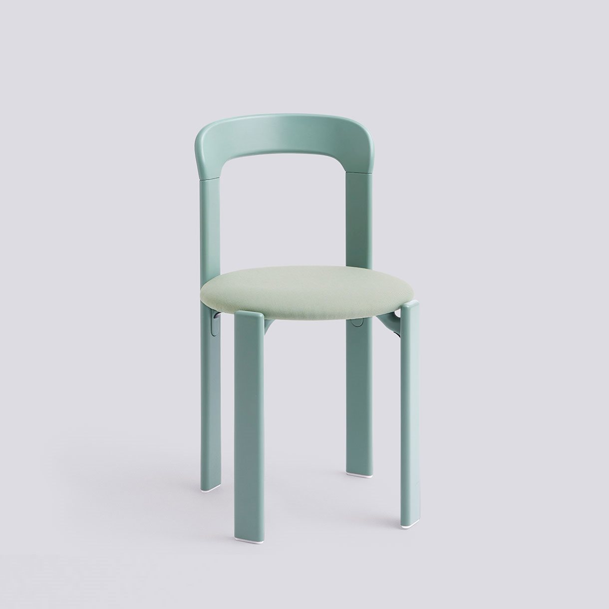 Rey Chair 4 leg base Standard glider-Fall green water-based lacquered beech Seat upholstery-Relate-921