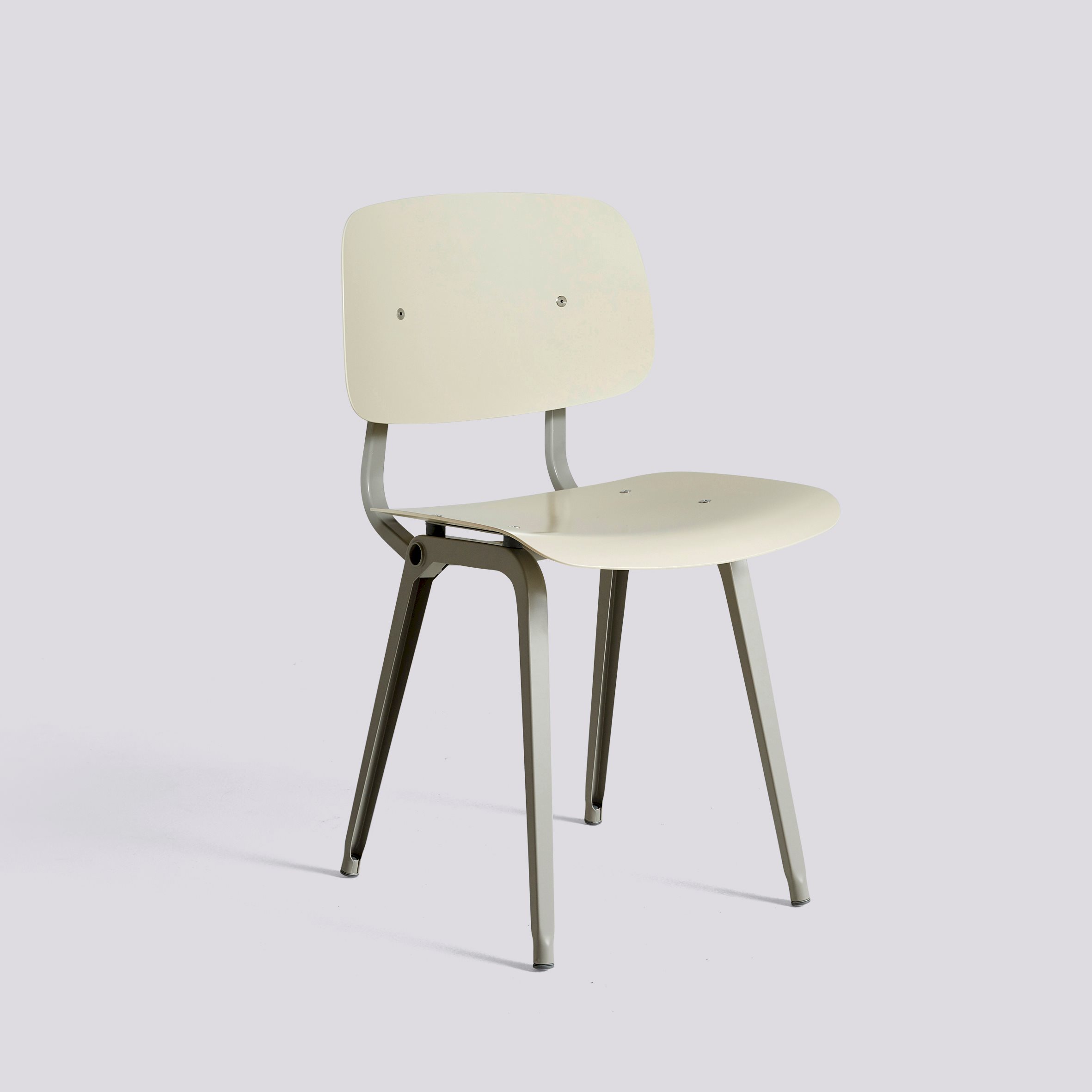 Revolt Beige powder coated steel base Standard glider 3.0-Rice recycled ABS seat/back