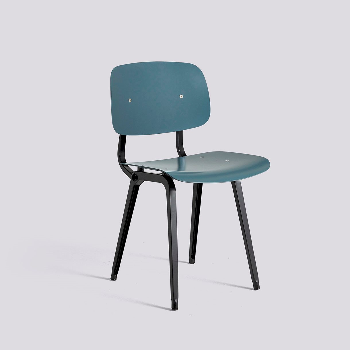 Revolt Black powder coated steel base Standard glider 3.0-Ocean recycled ABS seat/back