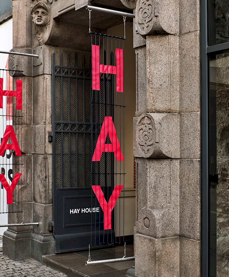 HAY House Copenhagen entrance on Østergade 61, 2, Copenhagen.