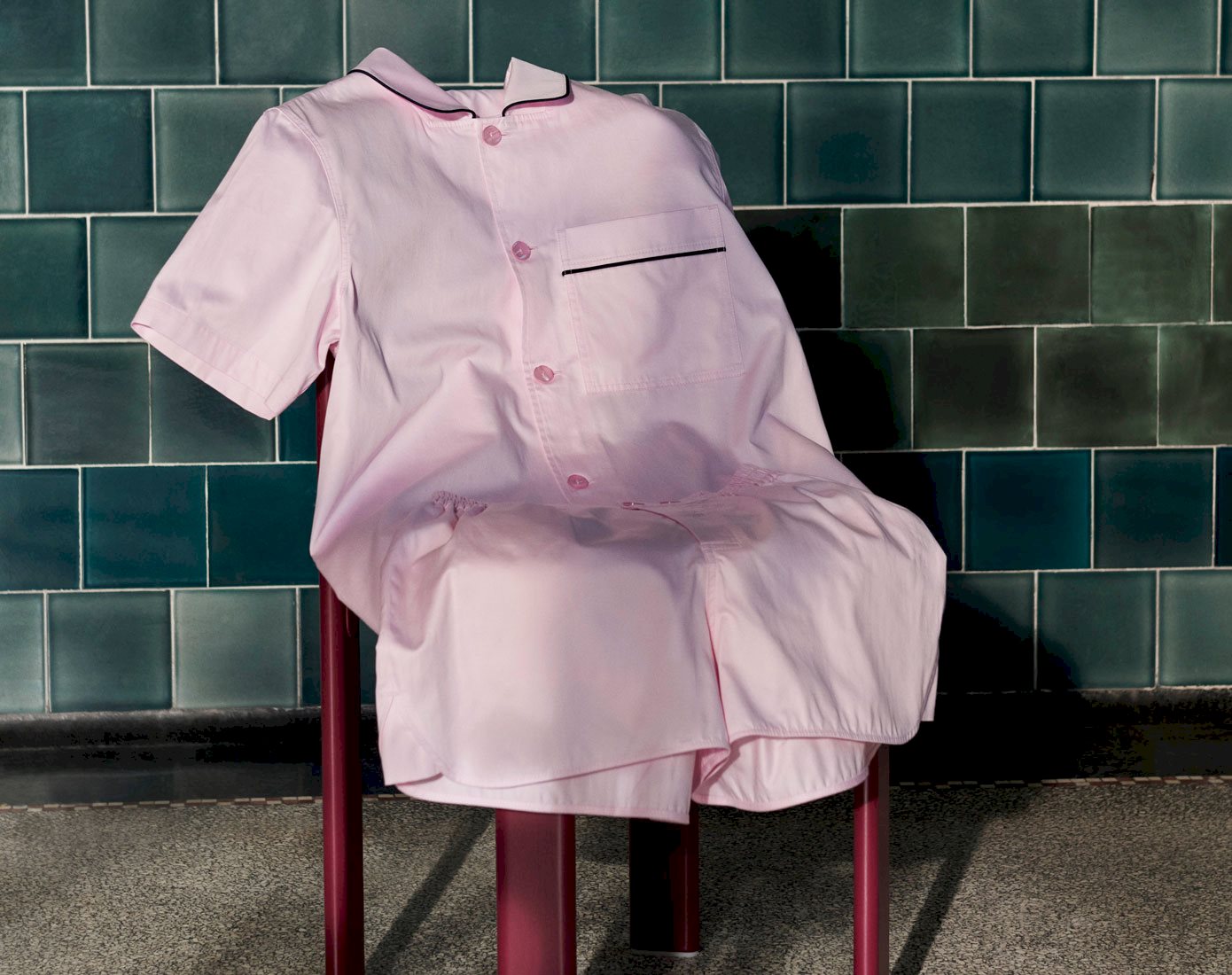 Outline Pyjama Short Sleeve Shirt / Outline...