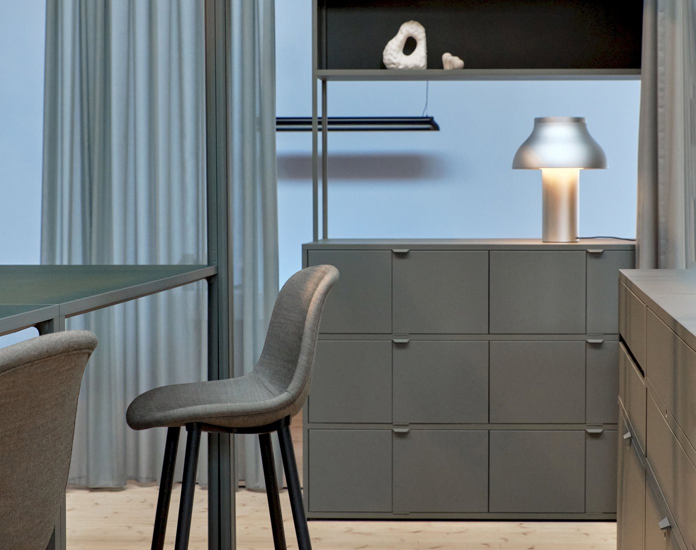 New Order Shelving System / PC Table Lamp