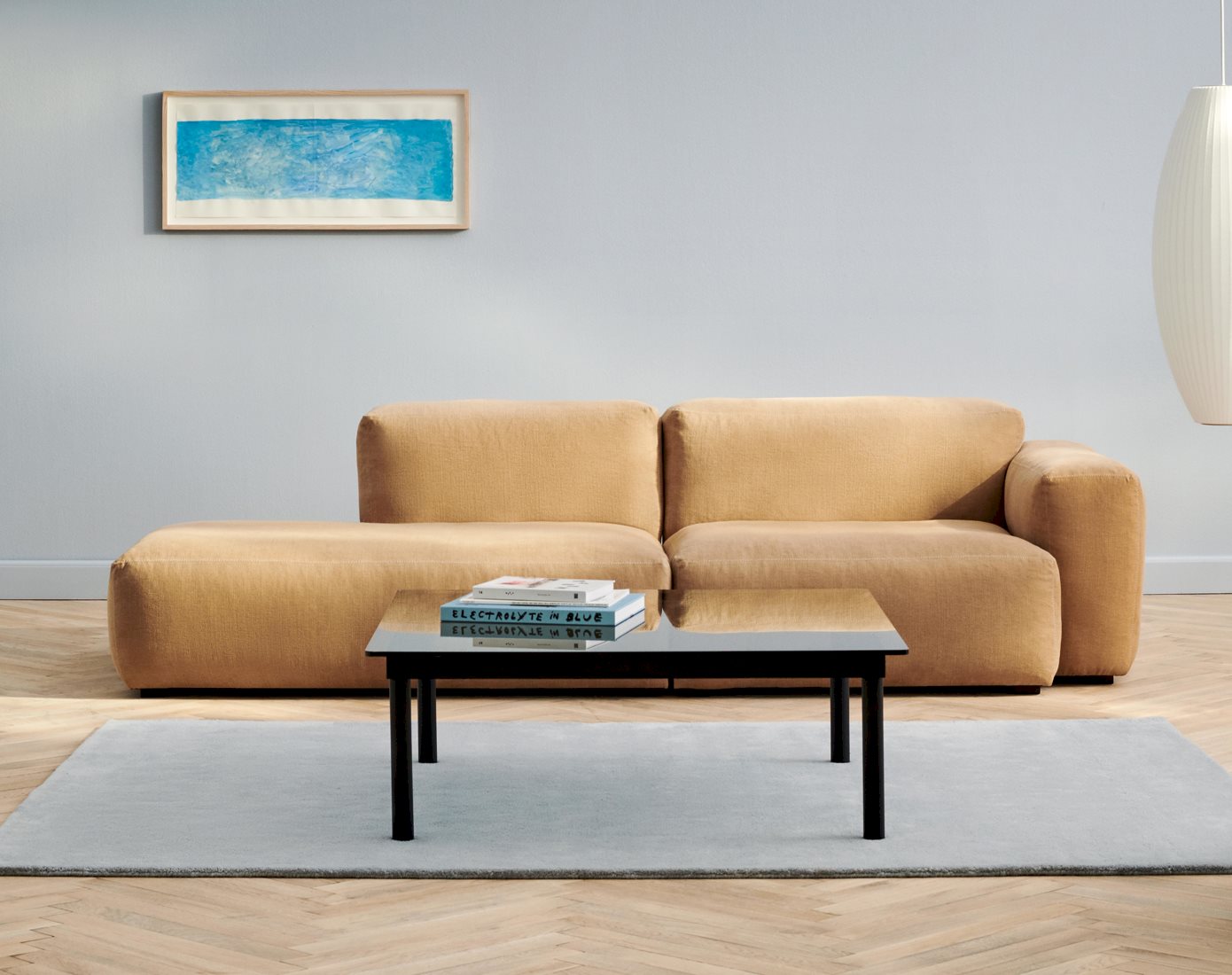 Try HAY's Mags Soft Low Armrest Sofa for a relaxed, loungy feel