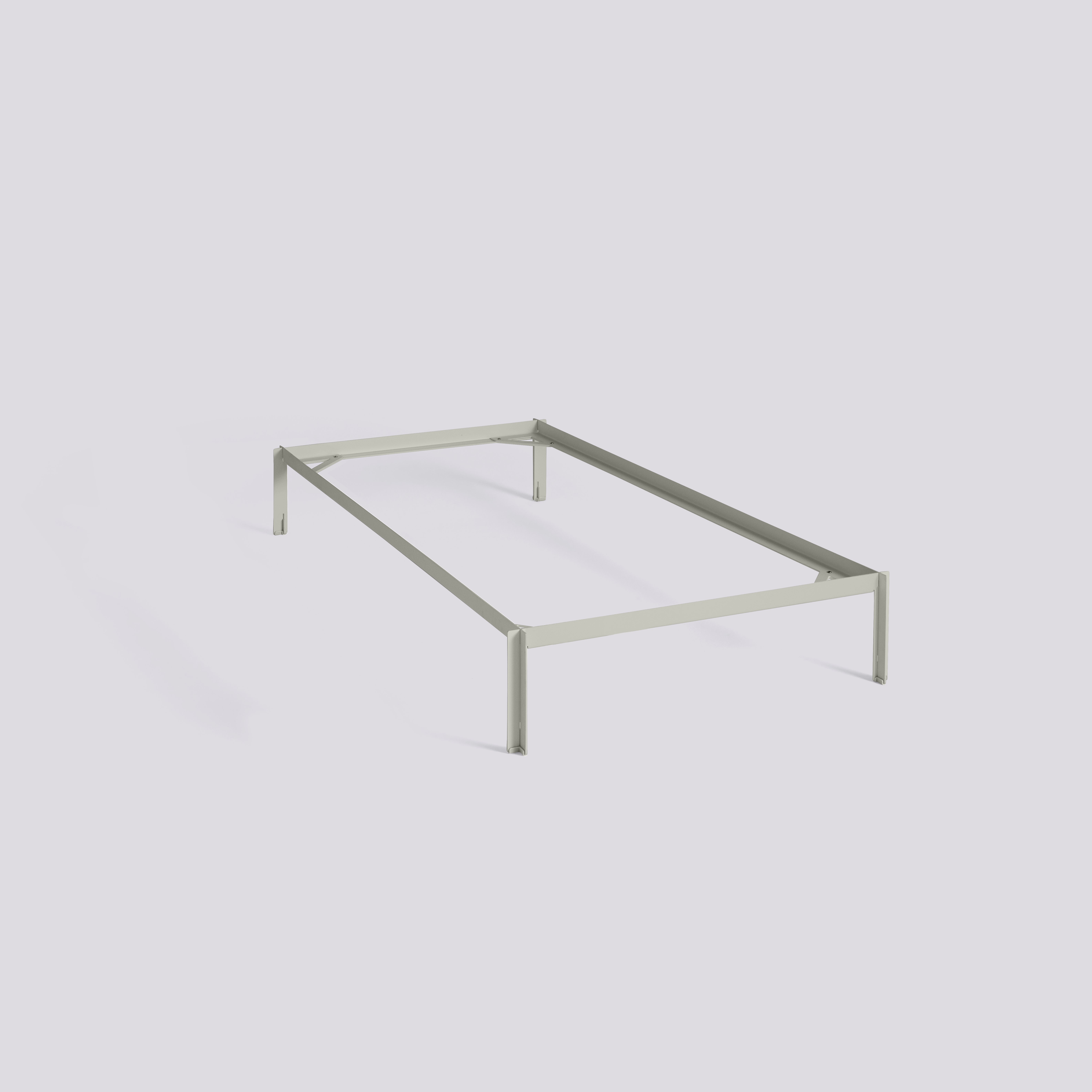 Connect Bed-W90 x L200-Warm grey powder coated steel