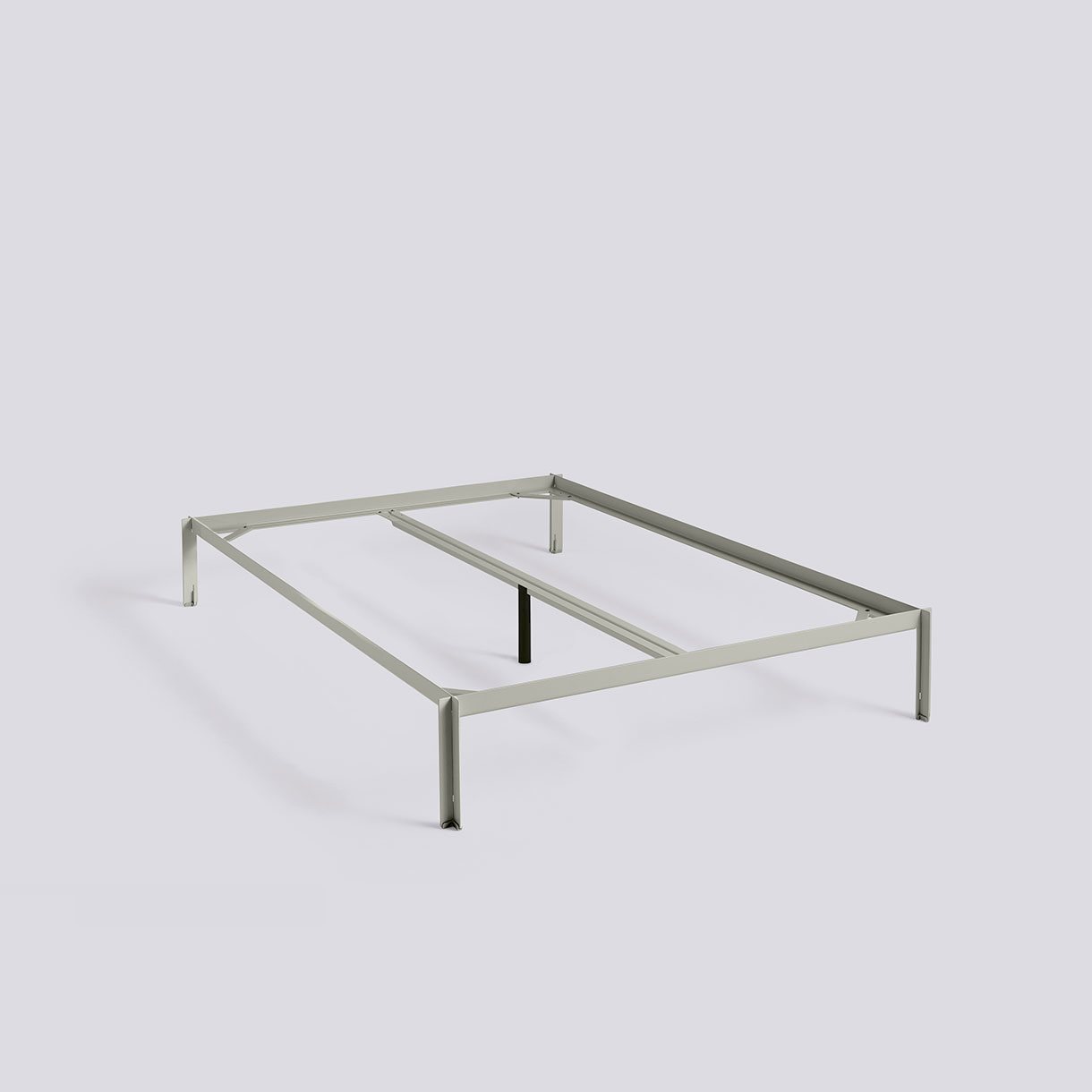 Connect Bed-W140 x L200 incl. support bar-Warm grey powder coated steel