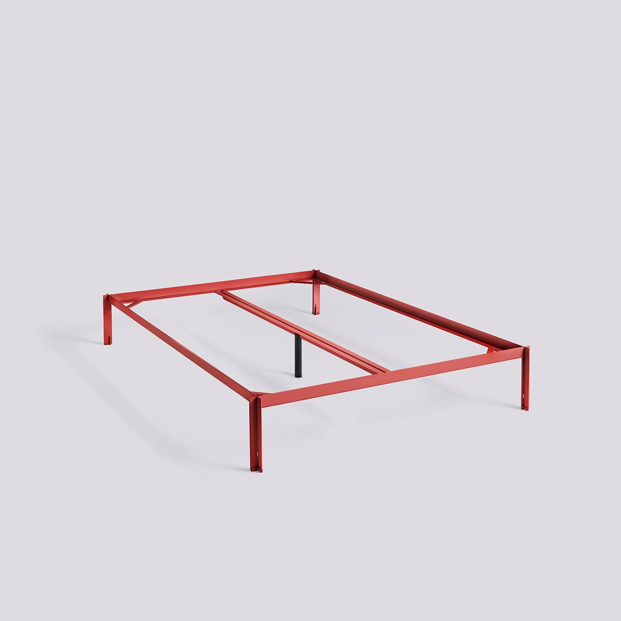 Connect Bed-W140 x L200 incl. support bar-Maroon red powder coated steel