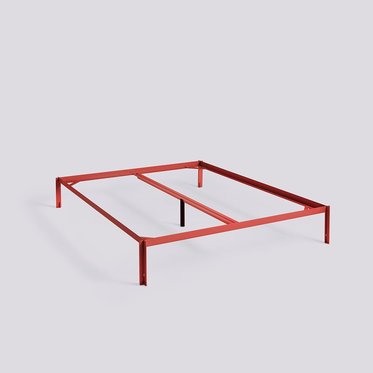 Connect Bed-W160 x L200 incl. support bar-Maroon red powder coated steel