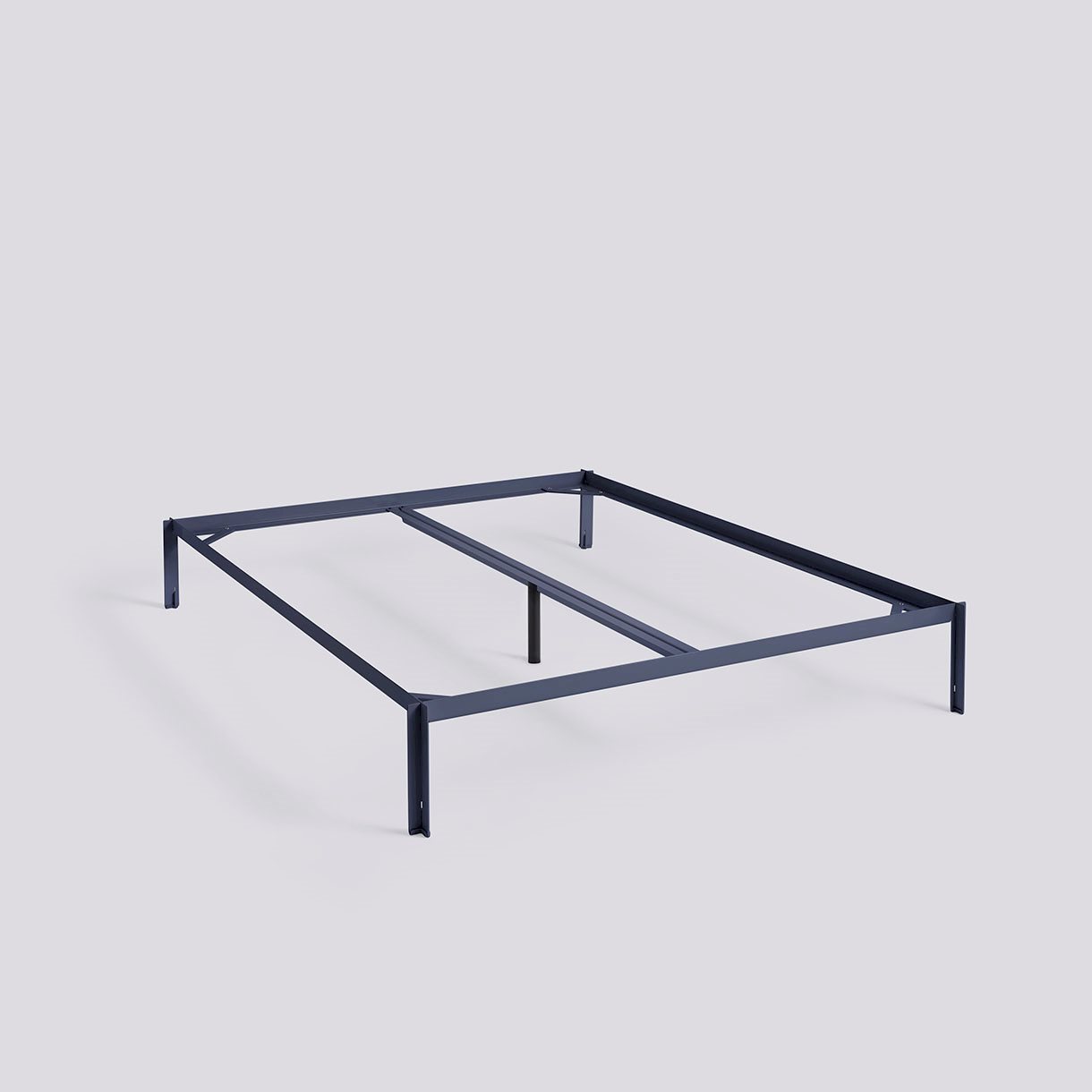 Connect Bed-W160 x L200 incl. support bar-Deep blue powder coated steel