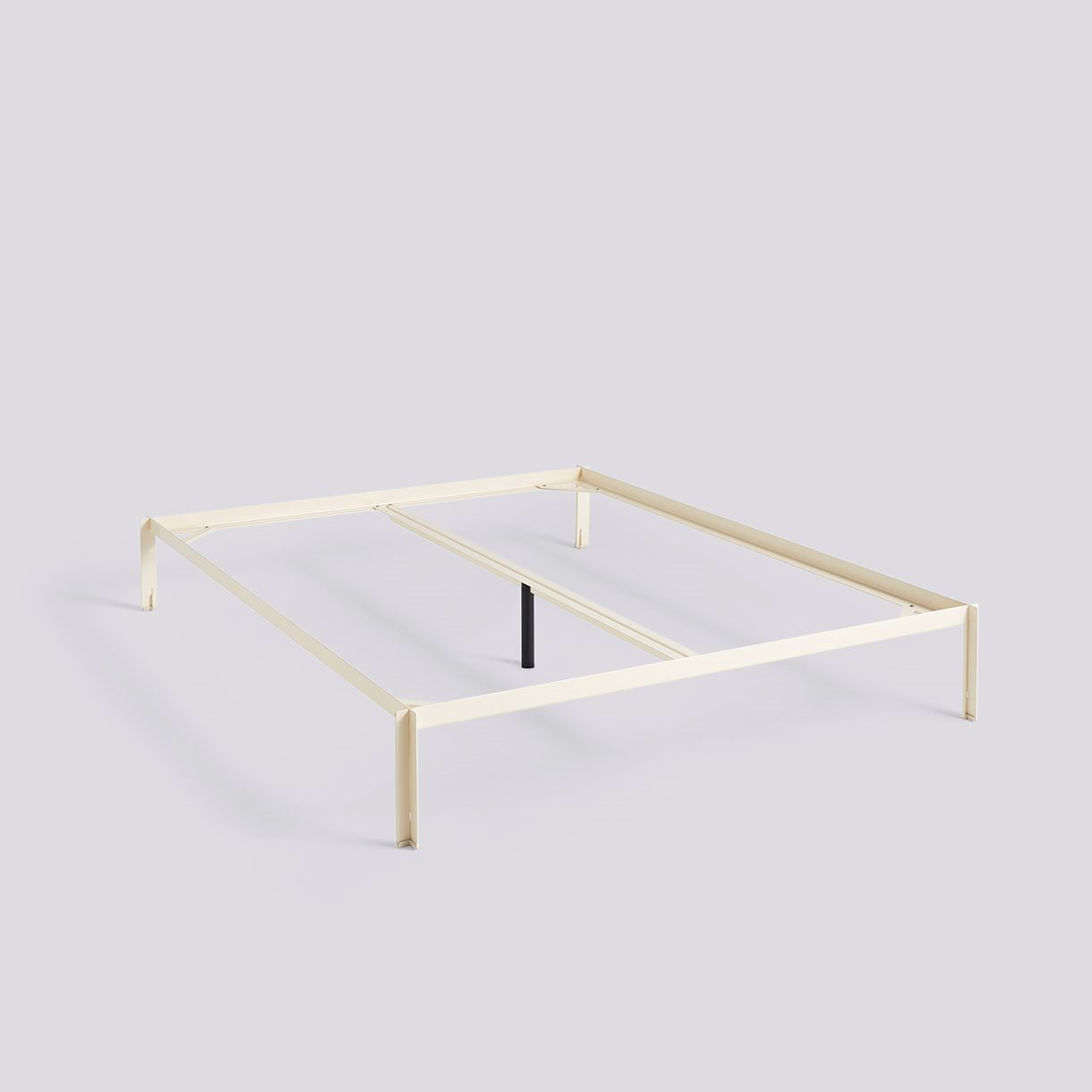 Connect Bed-W160 x L200 incl. support bar-Alabaster powder coated steel