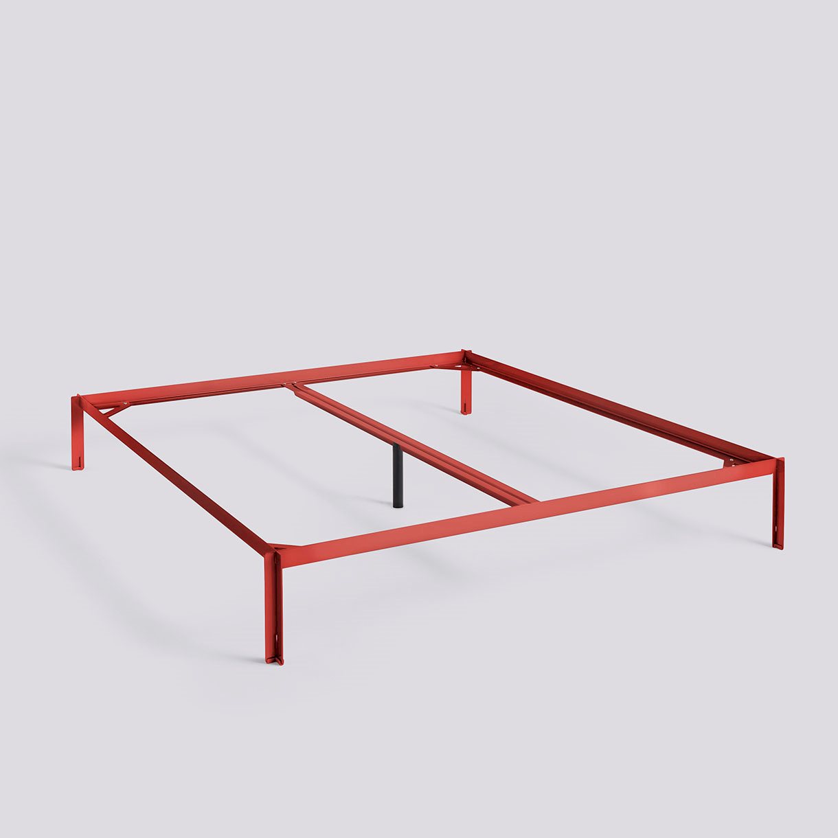 Connect Bed-W180 x L200 incl. support bar-Maroon red powder coated steel