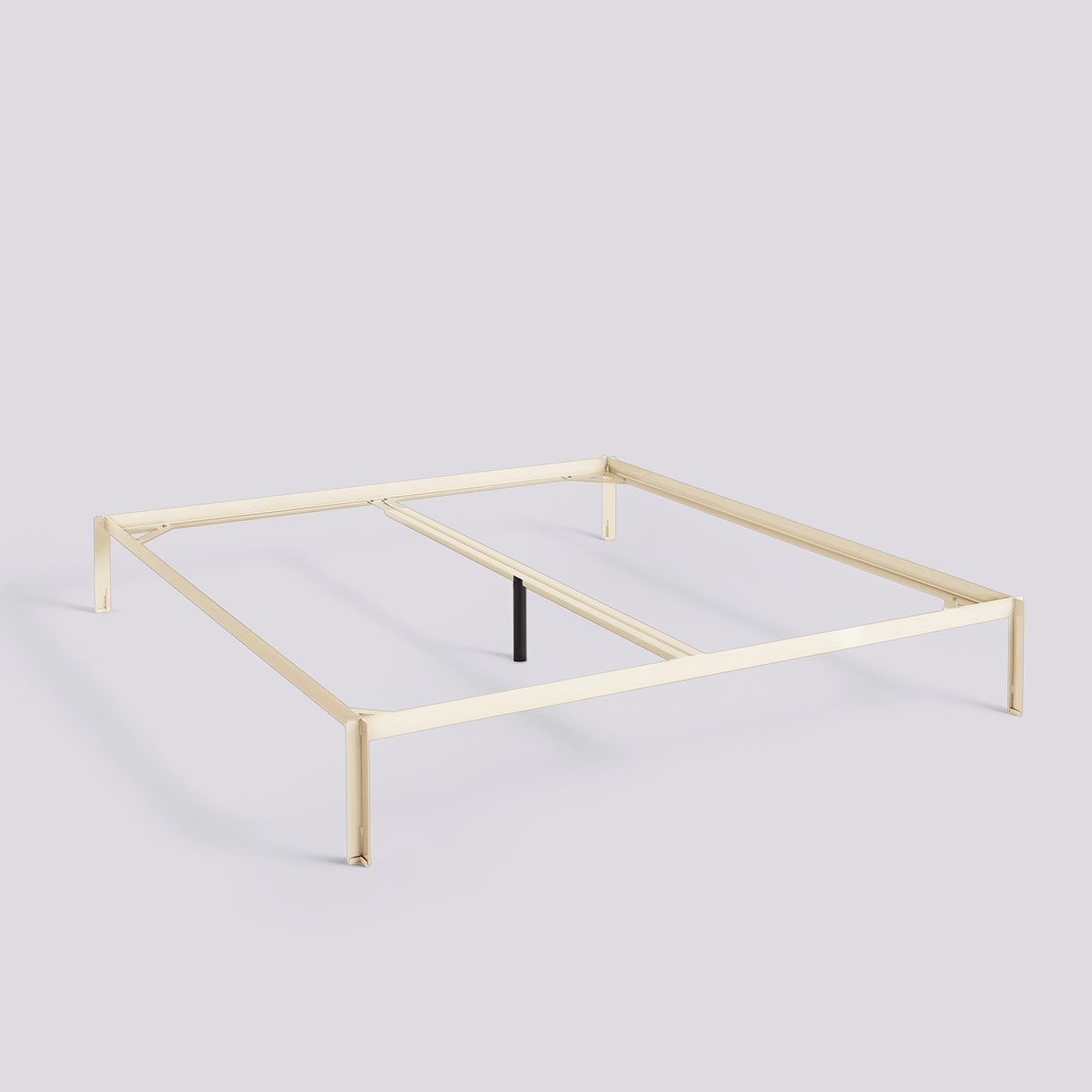 Connect Bed-W180 x L200 incl. support bar-Alabaster powder coated steel