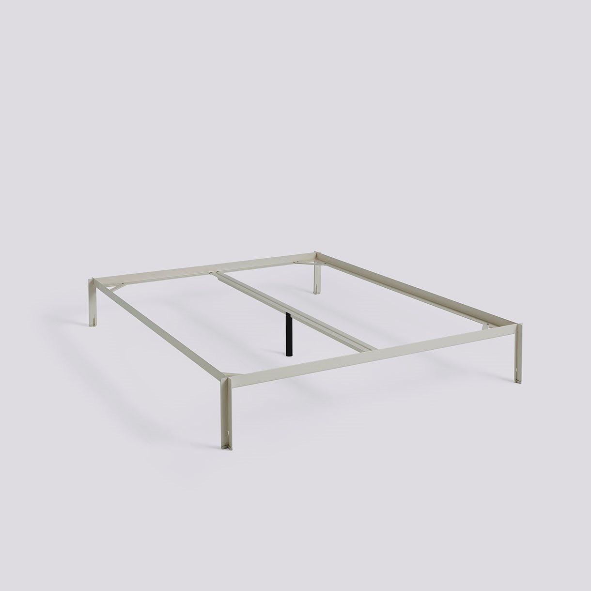 Connect Bed-W160 x L200 incl. support bar-Warm grey powder coated steel