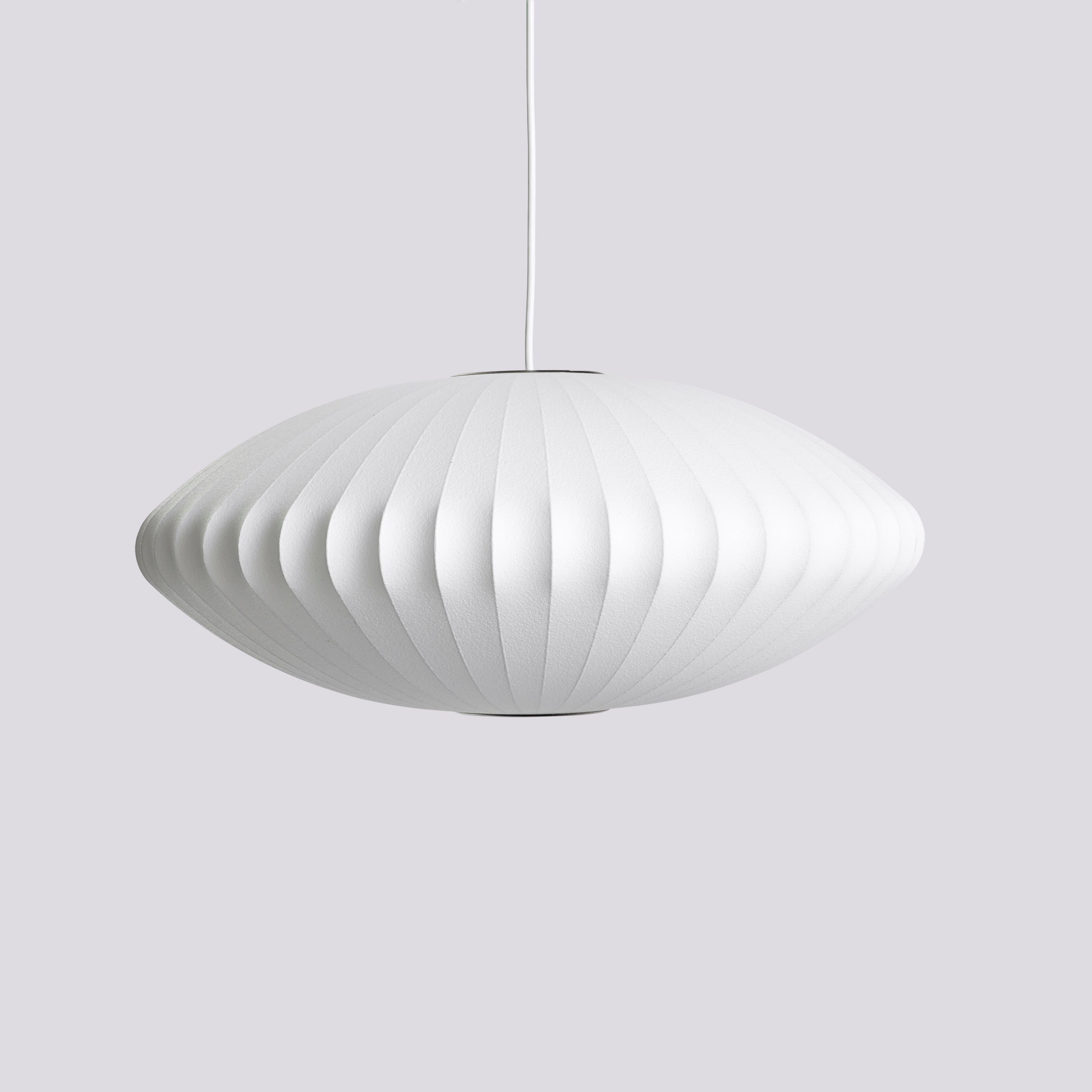 Nelson Saucer Bubble Pendant-Medium-Off white