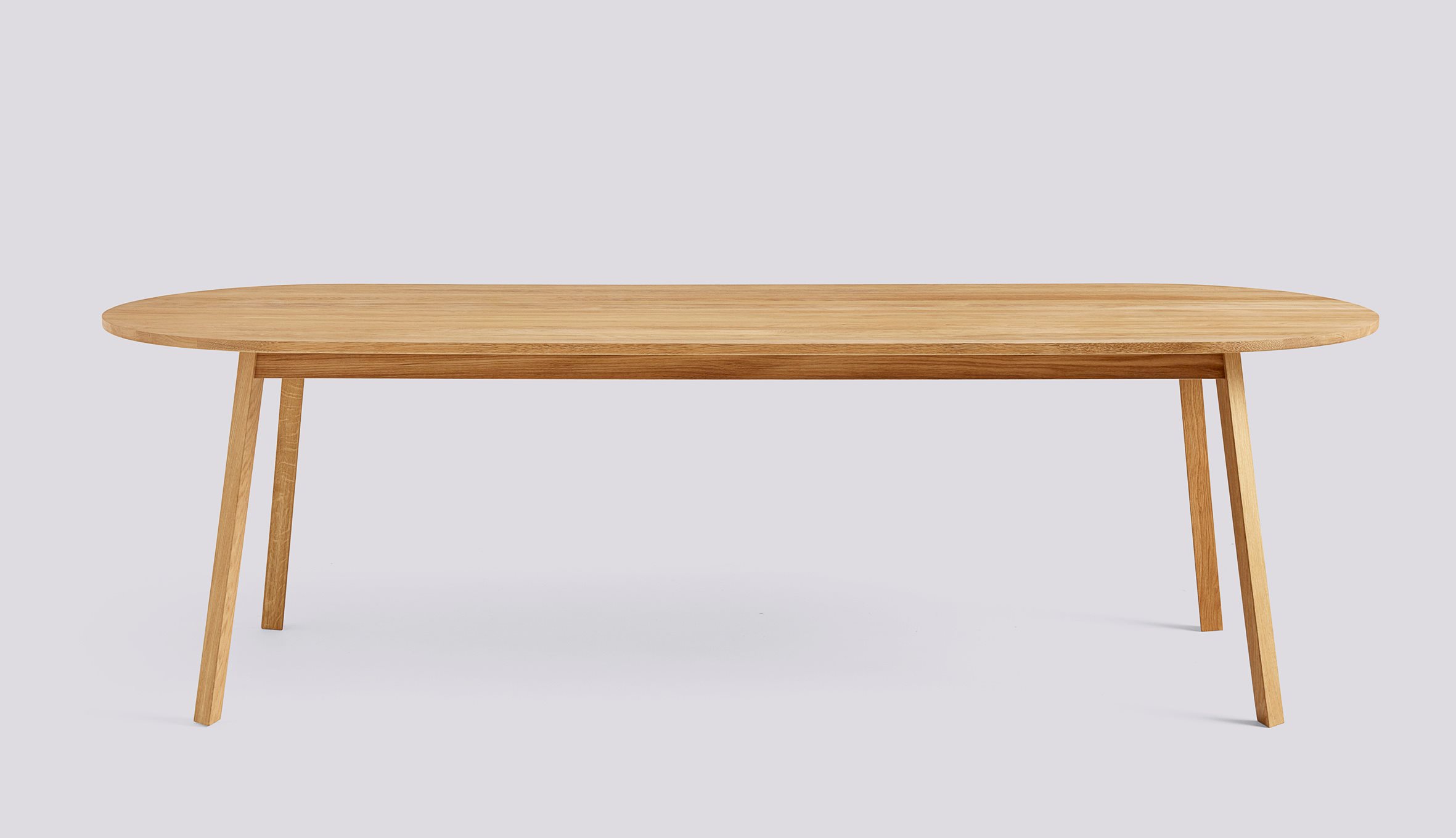 Triangle Leg Table-L250 X W85 X H74-Oiled solid oak