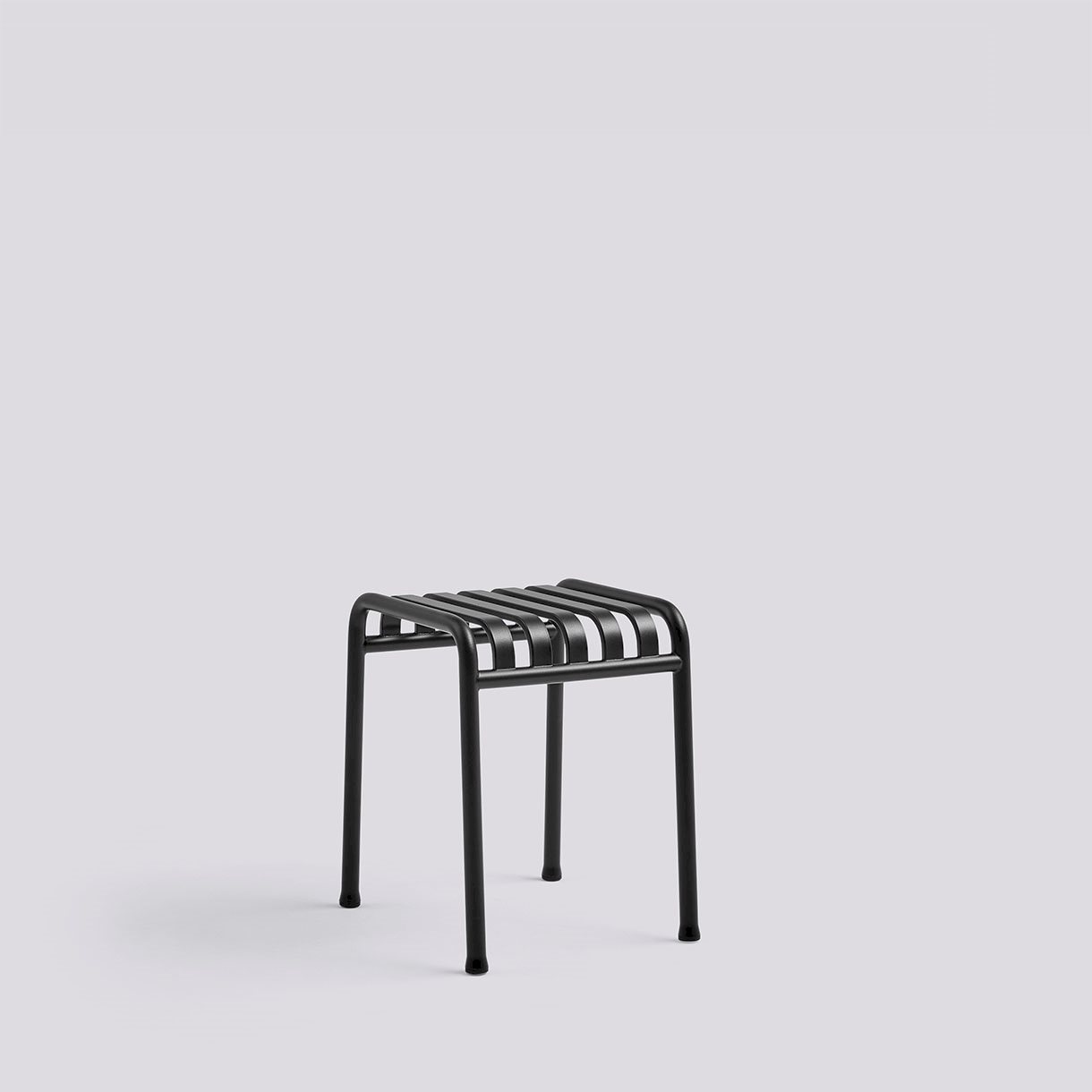 Palissade Stool-Anthracite powder coated steel