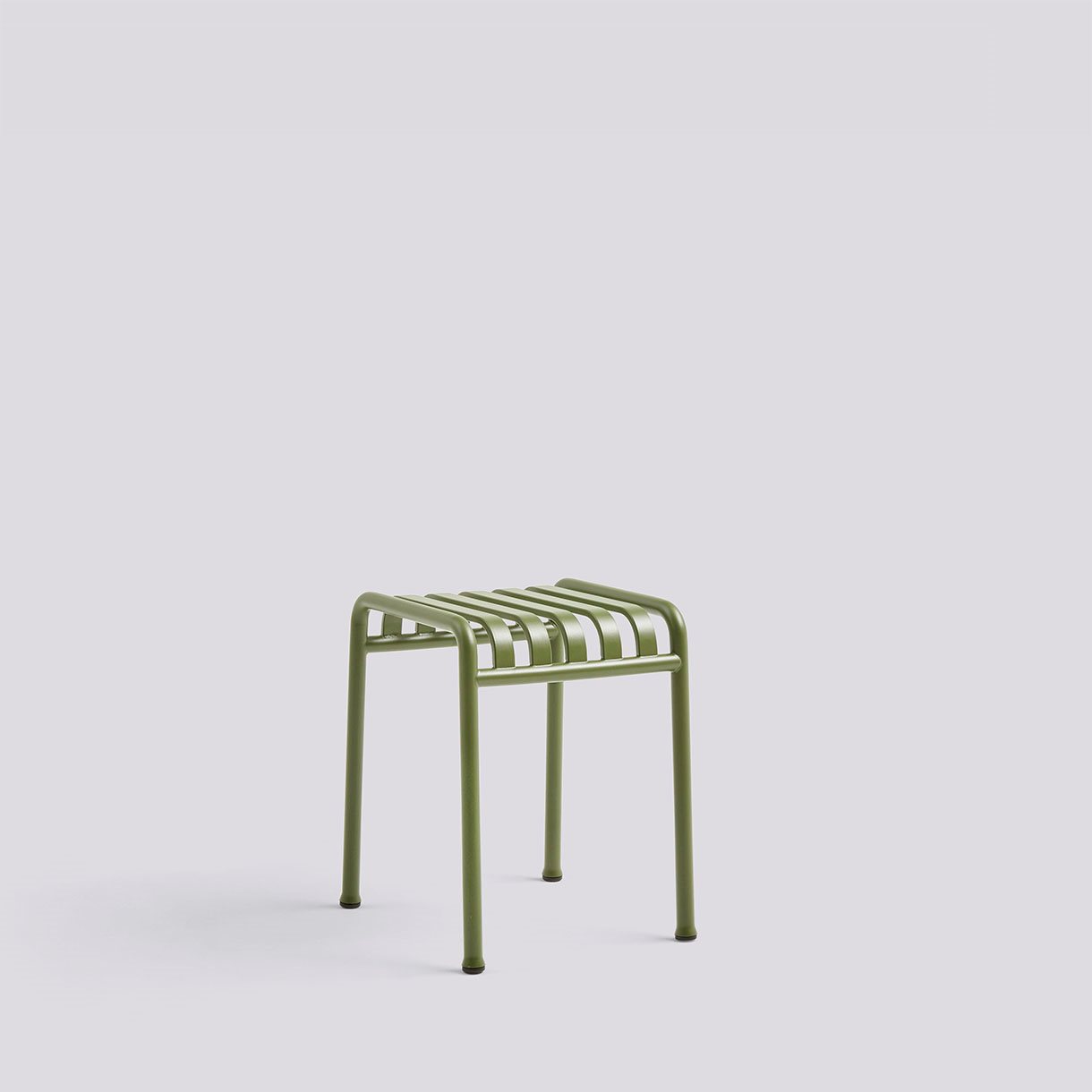 Palissade Stool-Olive powder coated steel