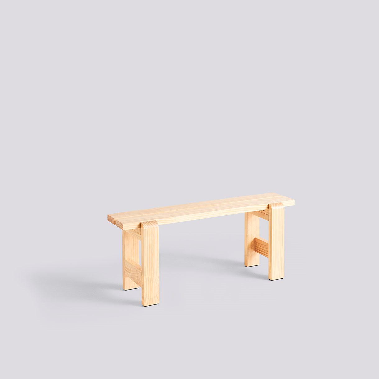 Weekday Bench-W111 x D23 x H45-Water-based lacquered pinewood