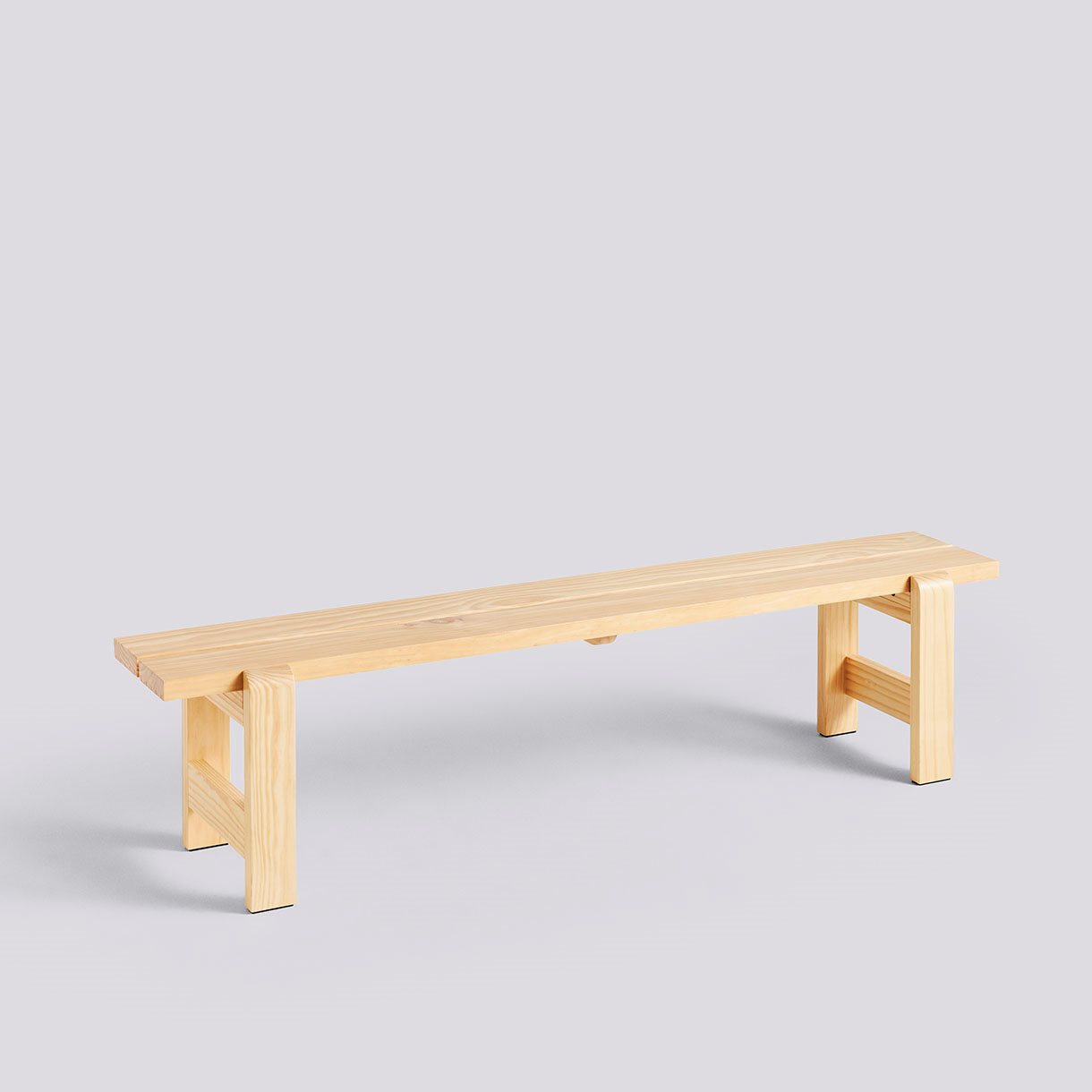 Weekday Bench-W190 x D32 x H45-Water-based lacquered pinewood