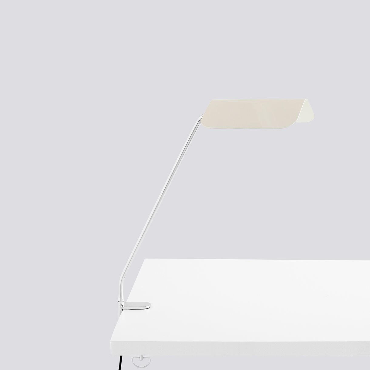 Apex Desk Clip Lamp-Oyster white
