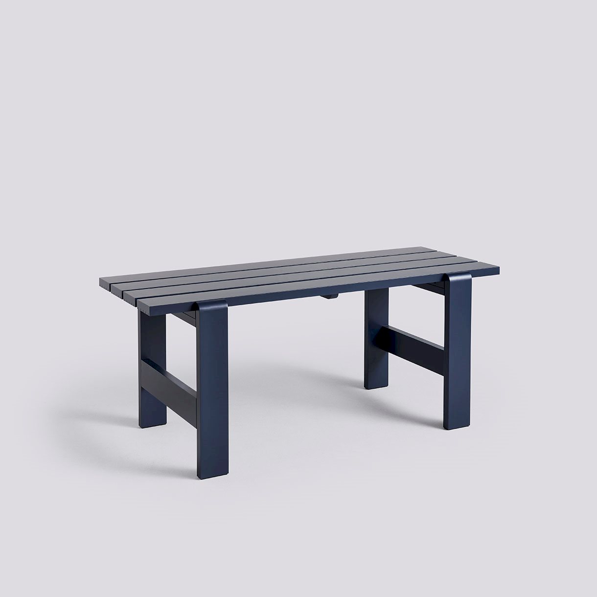 Weekday Table-L180 x W66 x H74-Steel blue water-based lacquered pinewood
