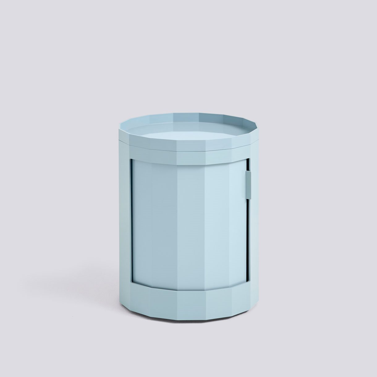 Facet Cabinet incl. feet and castors Low-Misty blue