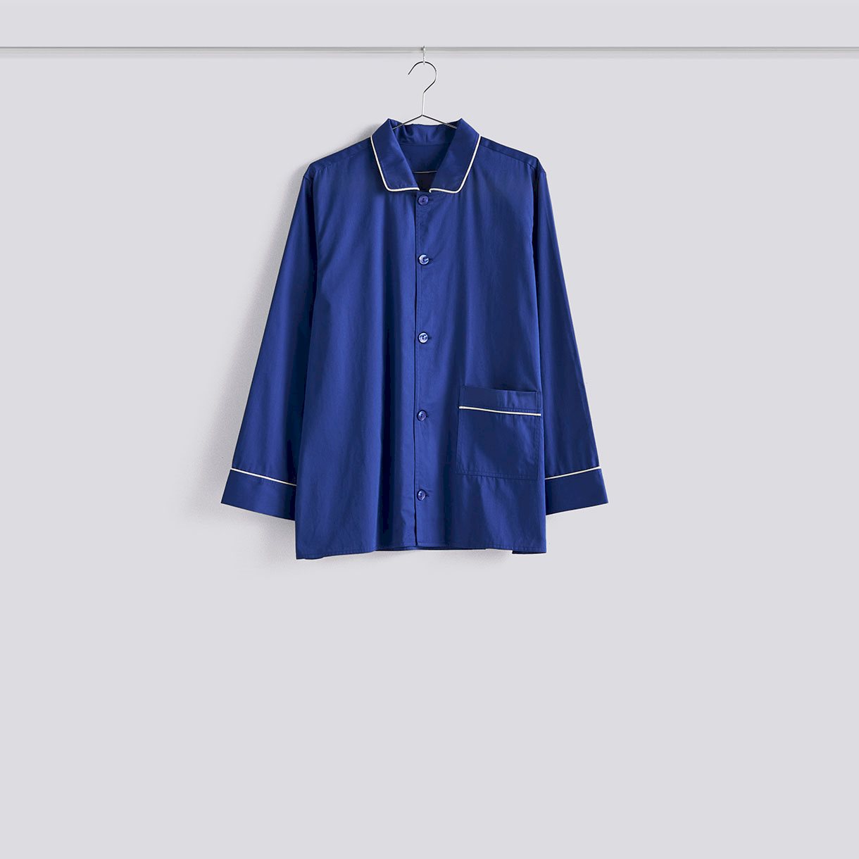Outline Pyjama L/S Shirt-S/M-Vivid blue