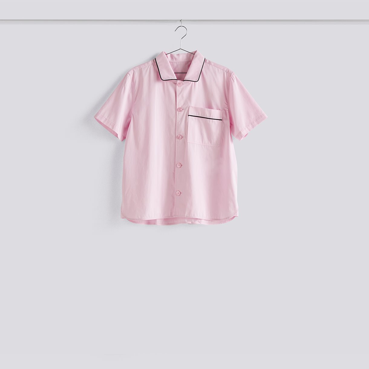 Outline Pyjama S/S Shirt-S/M-Soft pink
