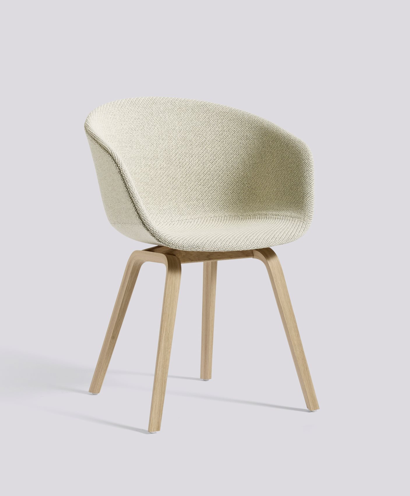 AAC23 Water-based lacquered oak 4 leg base Standard glider-Full upholstery-Coda-100